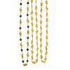 THREE 18K GOLD NUGGET-LINK NECK CHAINS