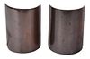 A Pair of Contemporary Copper Wall Sconces Height 6 inches.
