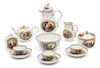 A Meissen Porcelain Coffee and Tea Service Height of first 9 3/4 inches.