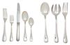 A Silver-Plate Flatware Service for Eight Length of first 9 3/4 inches.