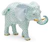 A Herend Porcelain Elephant Height 10 x length 14 inches.