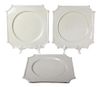 A Collection of Twelve Italian Stoneware Dinner Plates Length 10 3/4 inches.