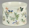 Chinese porcelain butterfly brush wash, 6" h., 9 3/4" w.
