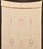 1847 Pennsylvania Cross Stitch Show Towel.