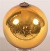 Antique German Kugel, Gold Blown Glass Ball Form.