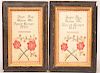 2 Lancaster Co., PA Amish Watercolor & Ink Bookplates.