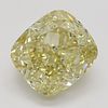 2.77 ct, Natural Fancy Brownish Yellow Even Color, VS2, Cushion cut Diamond (GIA Graded), Appraised Value: $27,400 