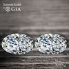 6.02 carat diamond pair, Oval cut Diamonds GIA Graded 1) 3.01 ct, Color D, VS2 2) 3.01 ct, Color D, VS2. Appraised Value: $365,600 