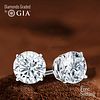 6.02 carat diamond pair, Round cut Diamonds GIA Graded 1) 3.01 ct, Color G, VS1 2) 3.01 ct, Color G, VS1. Appraised Value: $379,200 