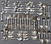 A 60 PIECE GROUP OF STERLING SILVER FLATWARE