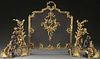 A FRENCH LOIUS XV STYLE GILT BRONZE FIRE SCREEN