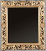 A GOOD FLORENTINE CARVED AND GILT WOOD MIRROR