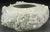 A FINE CHINESE CARVED “DRAGONS” JADEITE WATER