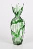 A Stourbridge Trailed Glass Vase Circa 1890