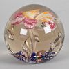 Vintage Magnum Art Glass Spherical Paperweight