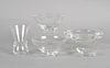 Five Steuben Clear Glass Table Articles