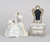 Lladro Figure, Lady At Dressing Table