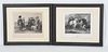 Two 19th c. Scottish Prints, Hunt Related