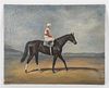 Horse and Jockey, Oil on Canvas