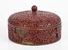 A Chinese Qing Dynasty Cinnabar Box