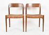 A Pair of Niels Moller Teak Chairs