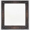 French Arts and Crafts Painted Wood and Composition Mirror
