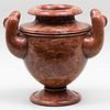 Italian Neoclassical Red Languedoc Marble Urn