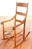 Ladder Back Rocking Chair Circa 1800s