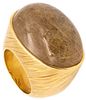 Bombe Cocktail Ring In 18K Gold With 47.07 Cts Rutile Quartz