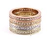 Stackables Eternity Bands 18k Gold with Diamonds
