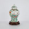 Chinese Famille Verte Porcelain Ginger Jar