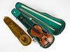 19th c. German Violin w/ Case & Bow