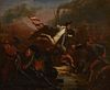 Unsigned 19th c. Civil War Oil on Canvas Painting