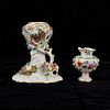 2 Meissen Porcelain Vessels - Potpourri