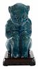 Turquoise-Glazed Pottery Figure of a