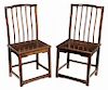 Pair of Hardwood Side Chairs