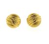 Charles Garnier 18k Gold Button Earrings