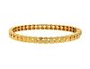 Tous 18k Gold Bear Bangle Bracelet
