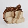 Janet Rosetta Bronze Cougar Sculpture
