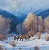 Large Martin Grelle "Colorado Cathedral" Painting