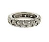 Tiffany &amp; Co Platinum Diamond Basket Weave Wedding Band Ring