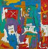 Ras Aykem "Jack Johnson" Oil Painting Basquiat Style