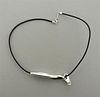 Tiffany &amp; Co Gehry Orchid Sterling  Cord Necklace