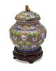 A Chinese cloisonne vase