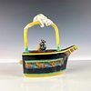 Minton Majolica Teapot, Cat and Mouse