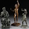 A GROUP OF THREE GRAND TOUR BRONZES, 19TH CENTURY