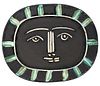 Picasso 'Grey Face' Earthenware Madoura Charger