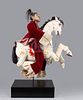 Large Antique Indian or Southeast Asian Puppet Horse & Rider
