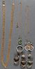 A 14 PIECE GROUP OF 10KT GOLD JEWELRY