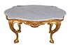 Antique Giltwood Continental Console Table